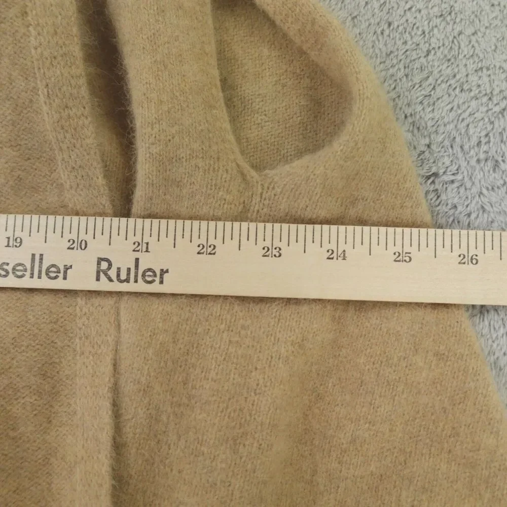 CT Plage Sweater Wrap Camel Tan Racoon Fox 2 Way Stole‎
